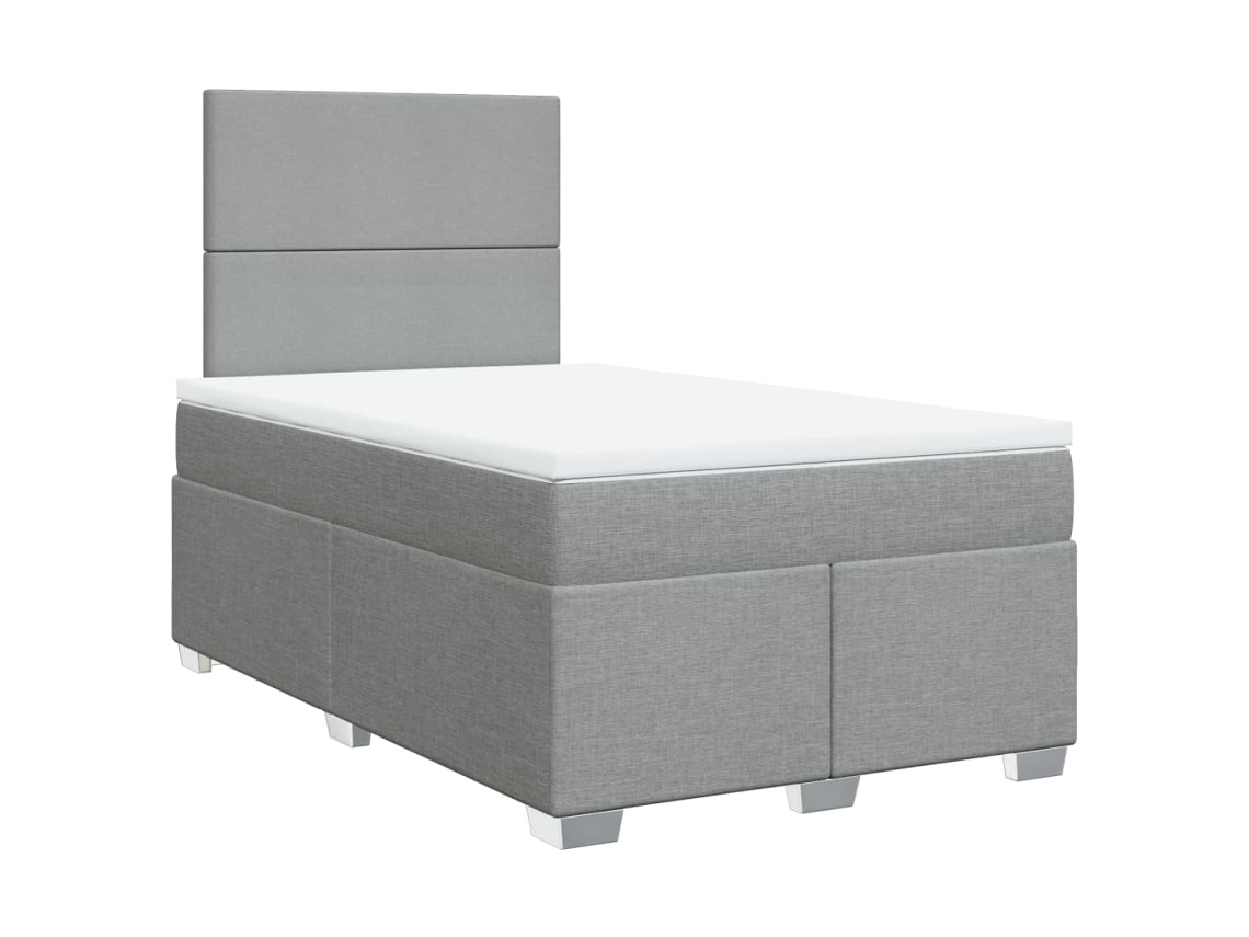 Box Spring Bed, Box Spring Beds Vidaxl Cinzeto Tecido (120 X 200 Cm)