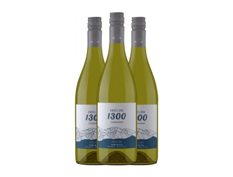 Vinho branco ANDELUNA 1300 Chardonnay Tupungato (0.75 L - 3 Unidades)