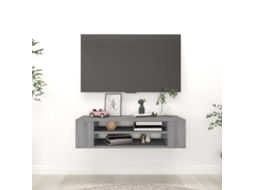 Vidaxl Armário Tv Suspenso 100x30x26,5 Cm Deriv. Madeira Cinza Sonoma