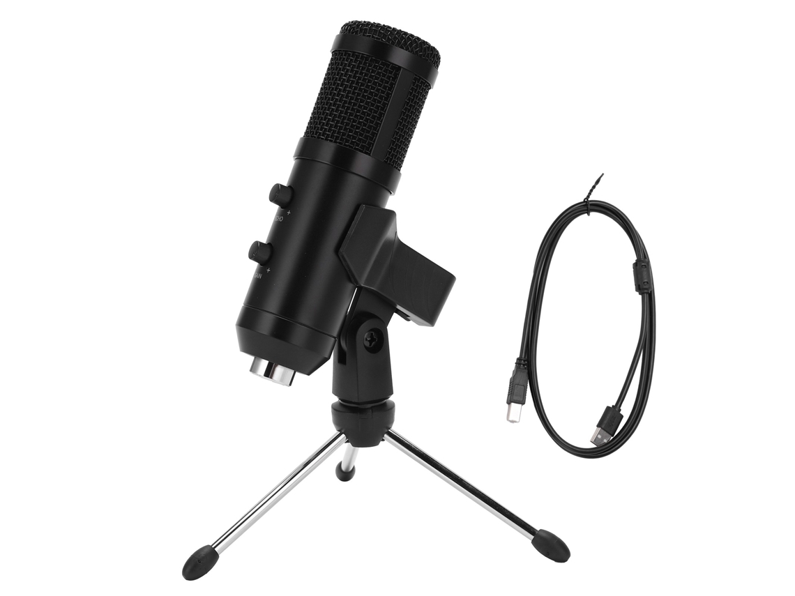 Microfone De Mão E De Mesa Com Suporte Tripé Para Transmissões Ao Vivo