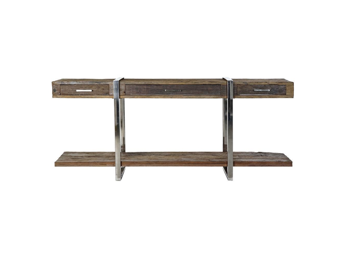 Consola Dkd Home Decor Madeira Aço 180 X 44 X 75 Cm