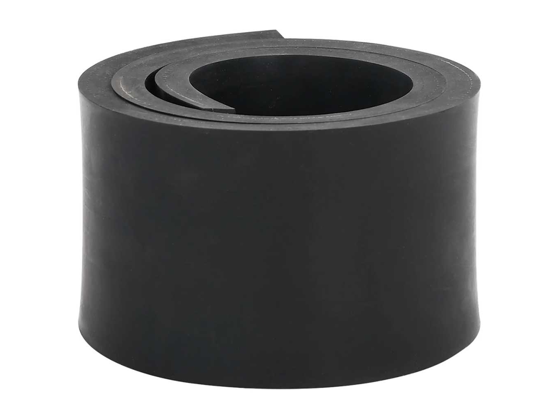 Vidaxl Borda De Borracha Para Arado De Neve Preto 80x10x1 Cm