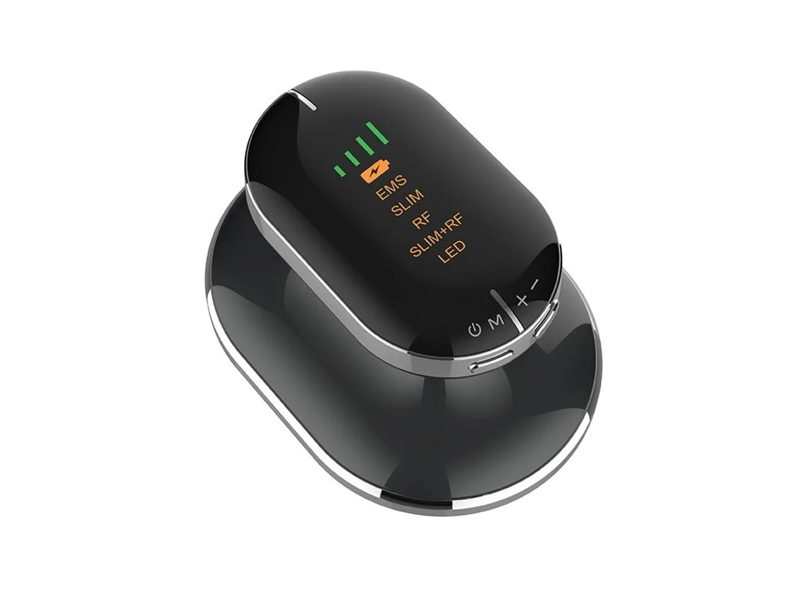 Massageador Corporal Profissional Com Radiofrequência E Ems Antiflacidez E Apertador De Pele Led Blcak Yunzii