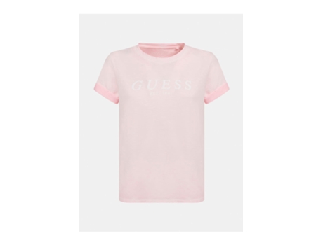 T-shirt GUESS JEANS Algodão Mulher (S - Rosa)