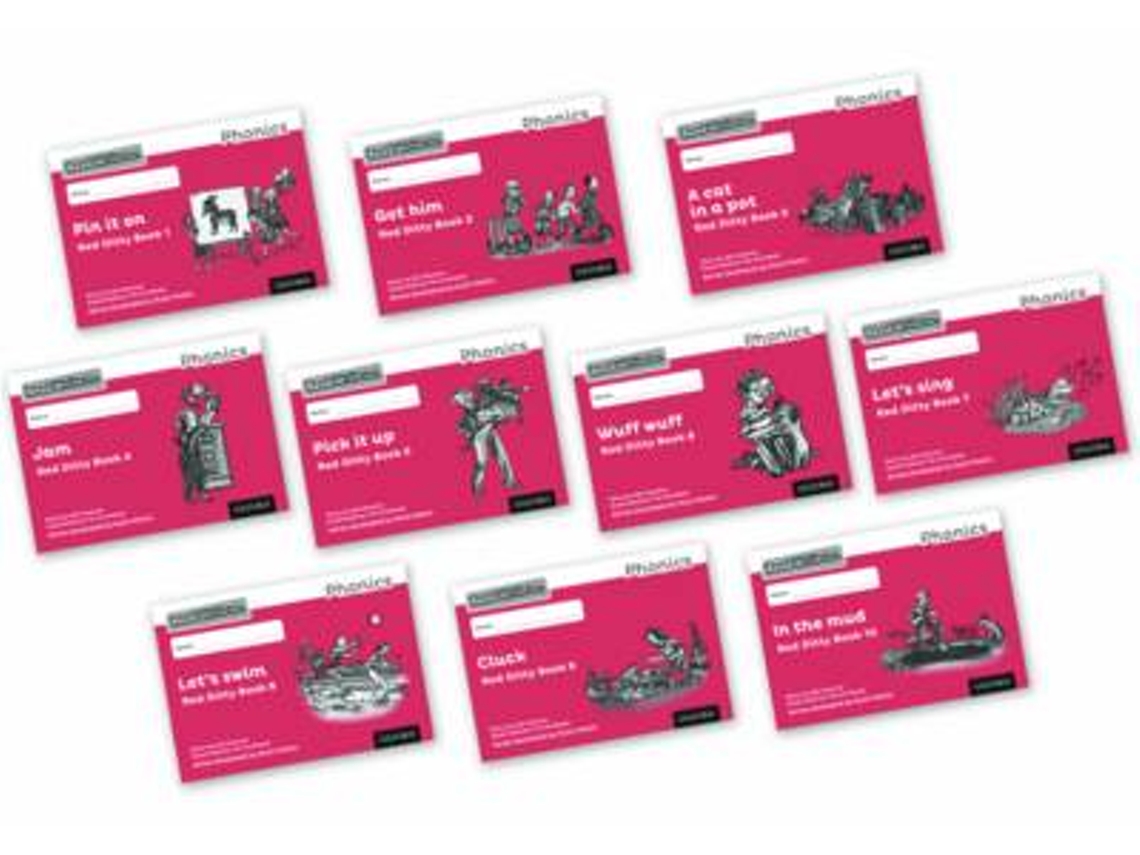 Livro Read Write Inc. Phonics Black and White Red Ditty Books Mixed Pack of 10 de Gill Munton (Inglês)