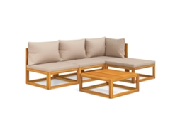Garden Lounge Set, Garden Lounge Sets Vidaxl Marrom Madeira De Acácia (n/a)