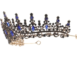 Delicada tiara de casamento em liga de zinco e strass, coroa compacta.