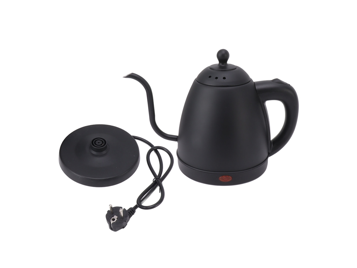 Chaleira elétrica pescoço de ganso Slowmoose 1,2 L, aço inoxidável 304, cafeteira de alta segurança, tomada UE 220 V