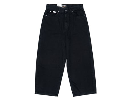 Jeans De Homem Only E Sons Gamba Larga Algodão Preto (30)