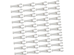 Clipes De Ventilação Para Carro, 50 Peças, Circulares, Brancos, Para Grade.