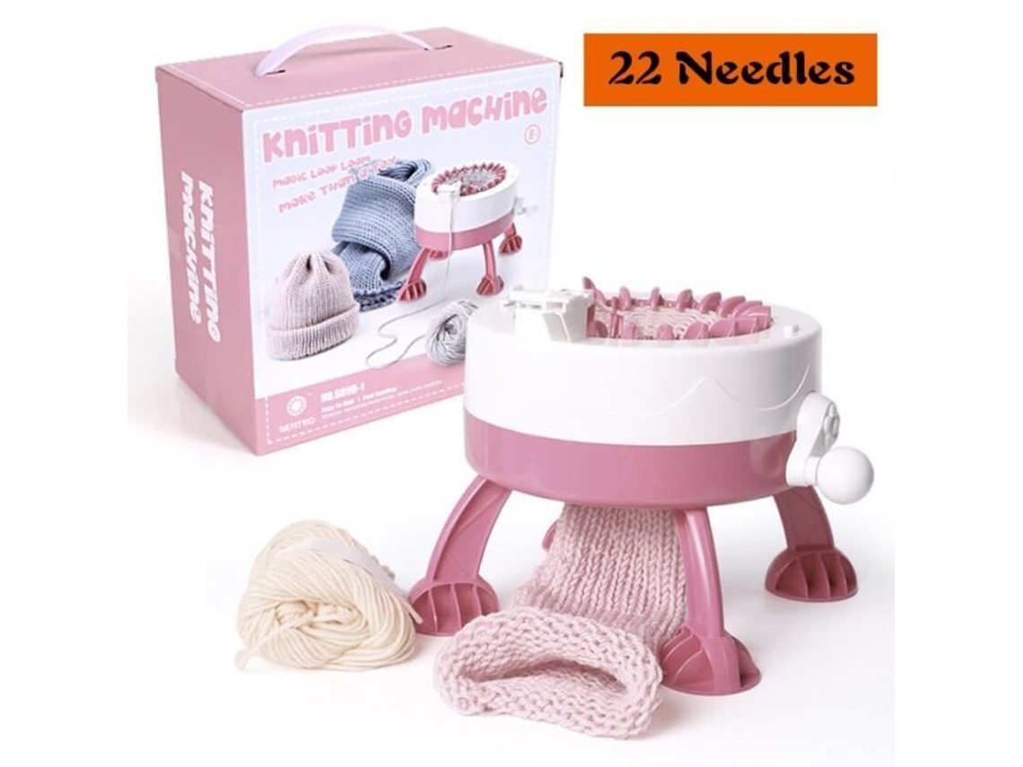 Manual automático máquina de tricô diy lã crochê cachecol suéter adulto crianças chapéus sapatos 22 agulha-wghy3674 S/MARCA