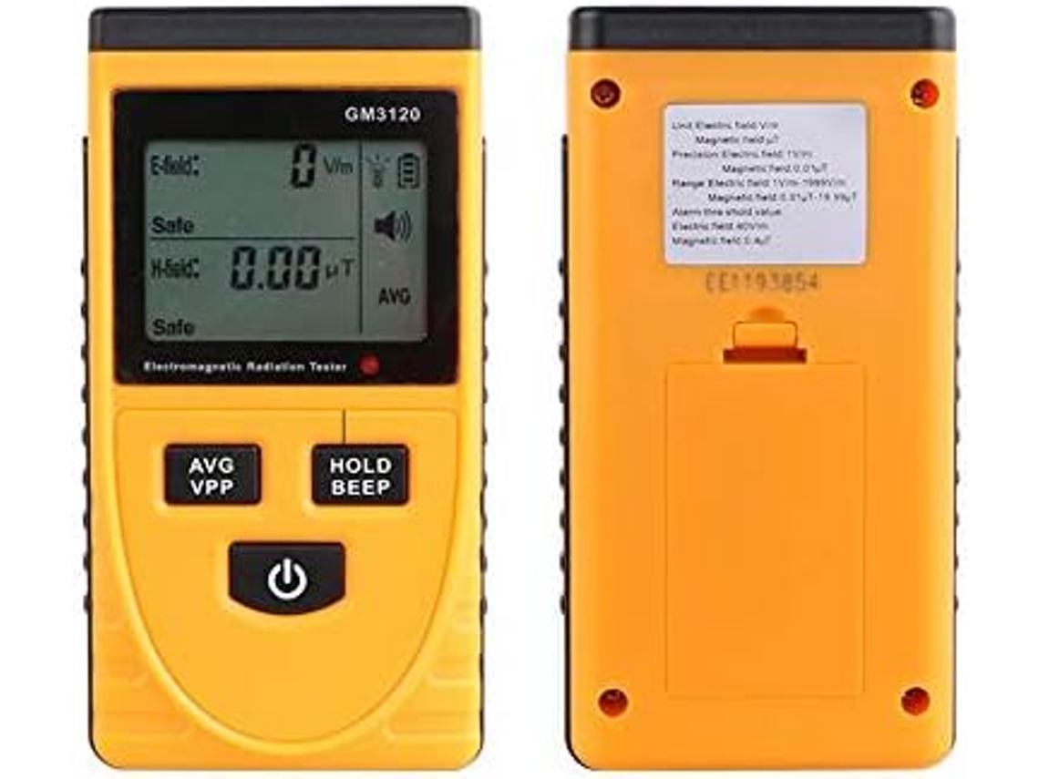 Dosímetro De Radiação Eletromagnética, Testador, Detector, Testador De Emissão De Campo Elétrico Ouro Azul Zeuxo