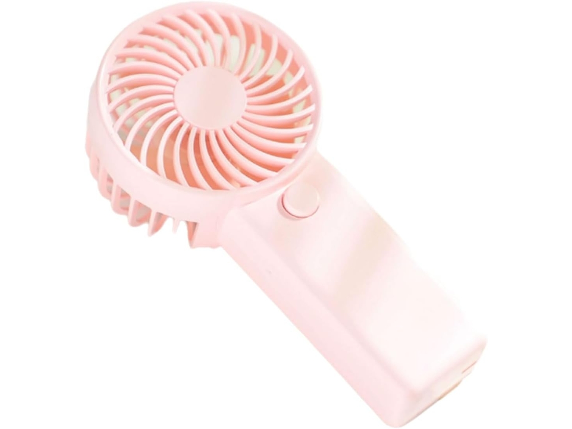 Ventilador de Mesa Portátil Pode Ser Usado Sobre uma Ou na Mão e É