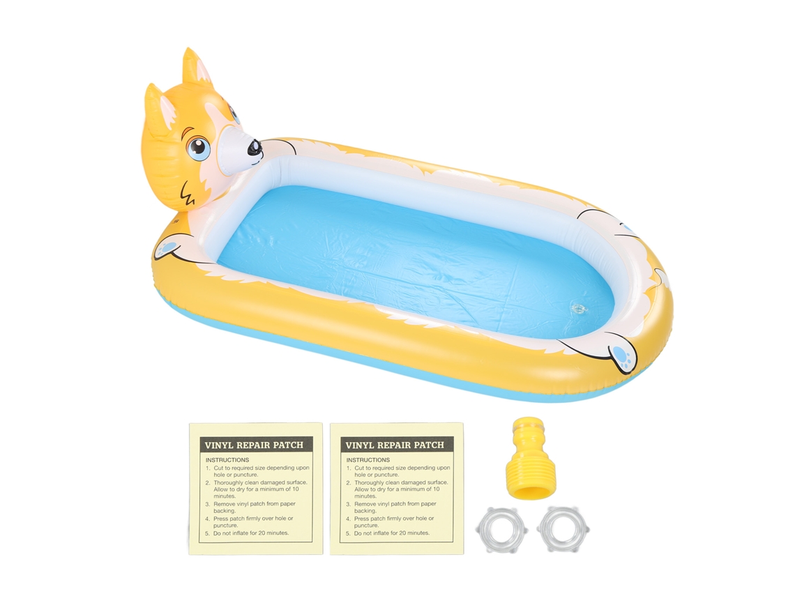Piscina Inflável Crianças Pvc Aspersor Brincadeira Ao Ar Livre