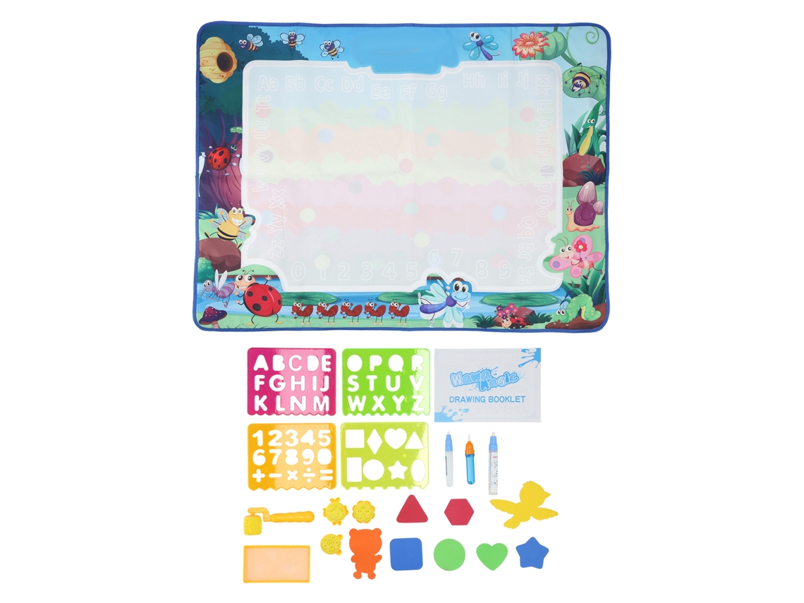 Mali tapete de Desenho com Água Infantil Padrão Cartoon Brinquedo Educativo para Crianças 3+