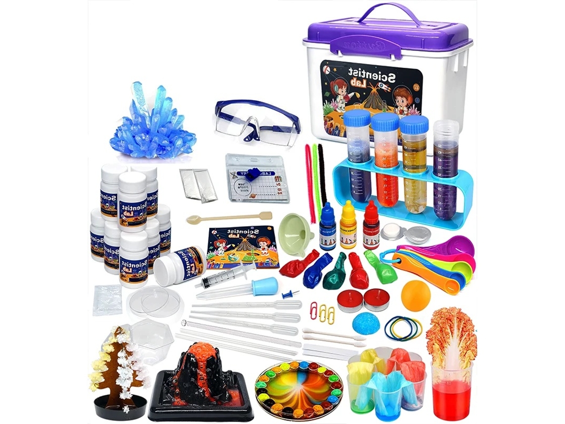 Kit Científico De Química Stem Para Crianças Com Experiências Diy Lurelia