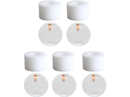 Kit De 5 Filtros Espuma E Feltro Para Aspirador Pó Shark Zd550,
