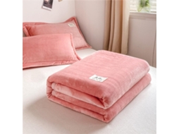 Manta de Flanela Fansu Cor Sólida Quente e Macia em Microfibra Ideal para Cama Sofá Todas as Estações 230x250c