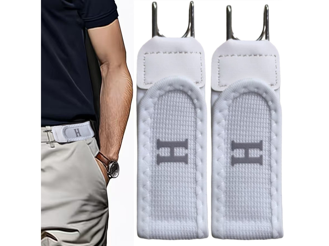 Fivela de Cinto Ajustável e Elástica, 2 Unidades para Calças Jeans, Uso Diário e Casual STELASPLEN