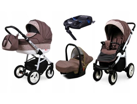 Carrinho de Bebé Multifuncional BABYLUX ALU WAY 2 Em 1 – Sandal tree - Ajustável e dobrável Construção leve em alumínio - Reversibilidade - Acessórios