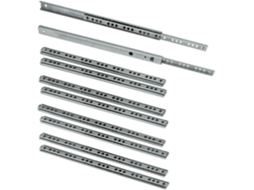 Bimirth 5 Pares (10 Peças) De Trilhos De Esferas/deslizadores Com Rolamento De Esferas Para Gaveta, 17 Mm X 278 Mm, Zincados