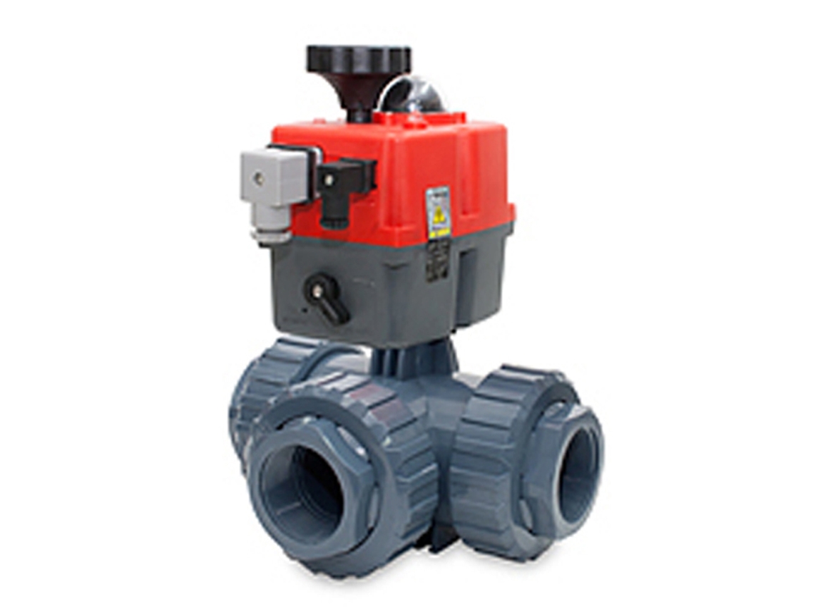 Valvula PVC Bola 3 Vias T Atuação Elétrica R/H 1 HIDROTEN