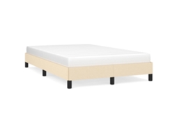 Bed Frame, Bed Frames Vidaxl Creme Tecido (120 X 200 Cm)