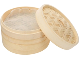 Cesta De Vapor 24 Cm Com Tampa, Vaporizador Alimentos Ecológico Multifuncional Para Bolinhos, Legumes E Dim Sum