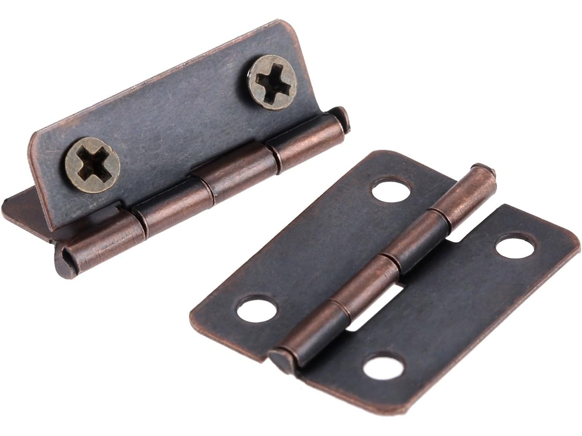 Conjunto De 50 Dobradiças Antigas Para Móveis, Caixas De Joias E Móveis Madeira, Dobradiças Decorativas Para Armários