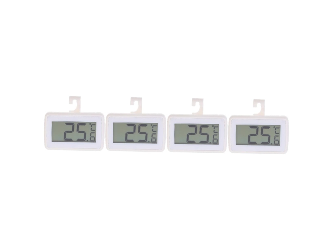 Lurelia Termo-higrómetro Digital, 4 Unidades, Para Frigorífico E Congelador, Alta Precisão, Memória Máx./mín., Impermeável, Medição De Humidade