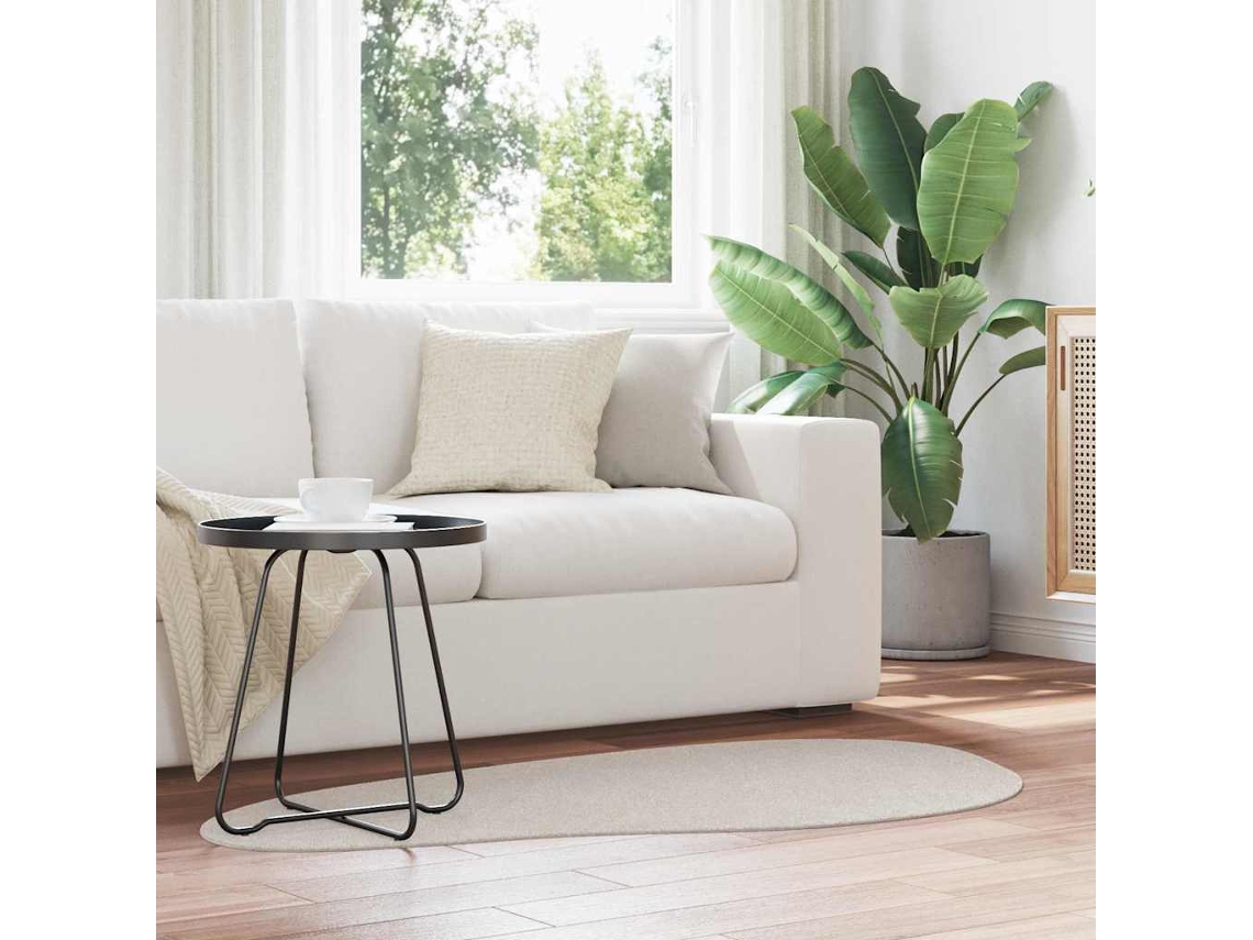 Vidaxl Tapete Huarte Areia 80 X 150 Cm Poliéster