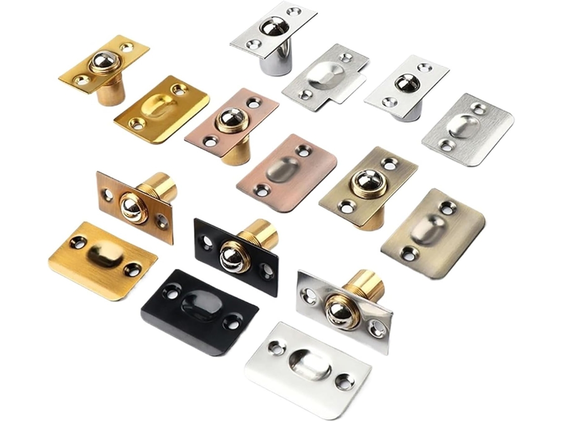 Conjunto De 10 Travas Esfera Ajustáveis Portas Armários E Closets Com Fusos, Batente De Mola Ajustável