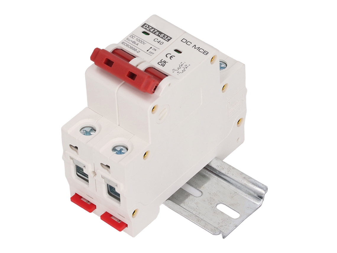 Laxiscreed Disjuntor Doméstico 2p Dc 1000v 40a Com Proteção Segura E Capacidade De 6ka