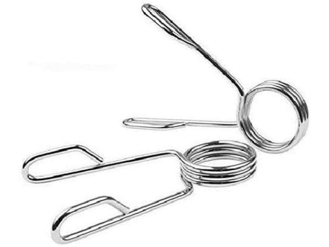 2 X Clipes de Barra de Peso Olímpico de 2 com Barra de Halteres e Barra de Ginástica