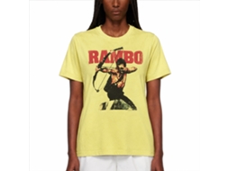 Rockinstone Rambo Movie Rambow Heather Yellow Adult T-shirt Size:s