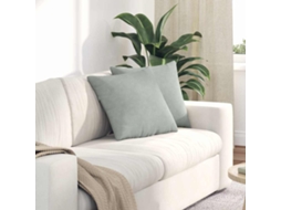 Vidaxl Travesseiros De Sofá 2 Pcs Cinzento-claro 45 X 45 Cm