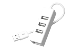 Lurelia Carregador Para Portátil Usb 2.0 Para Pc Portátil Acessórios Para Computador Abs Divisor Usb