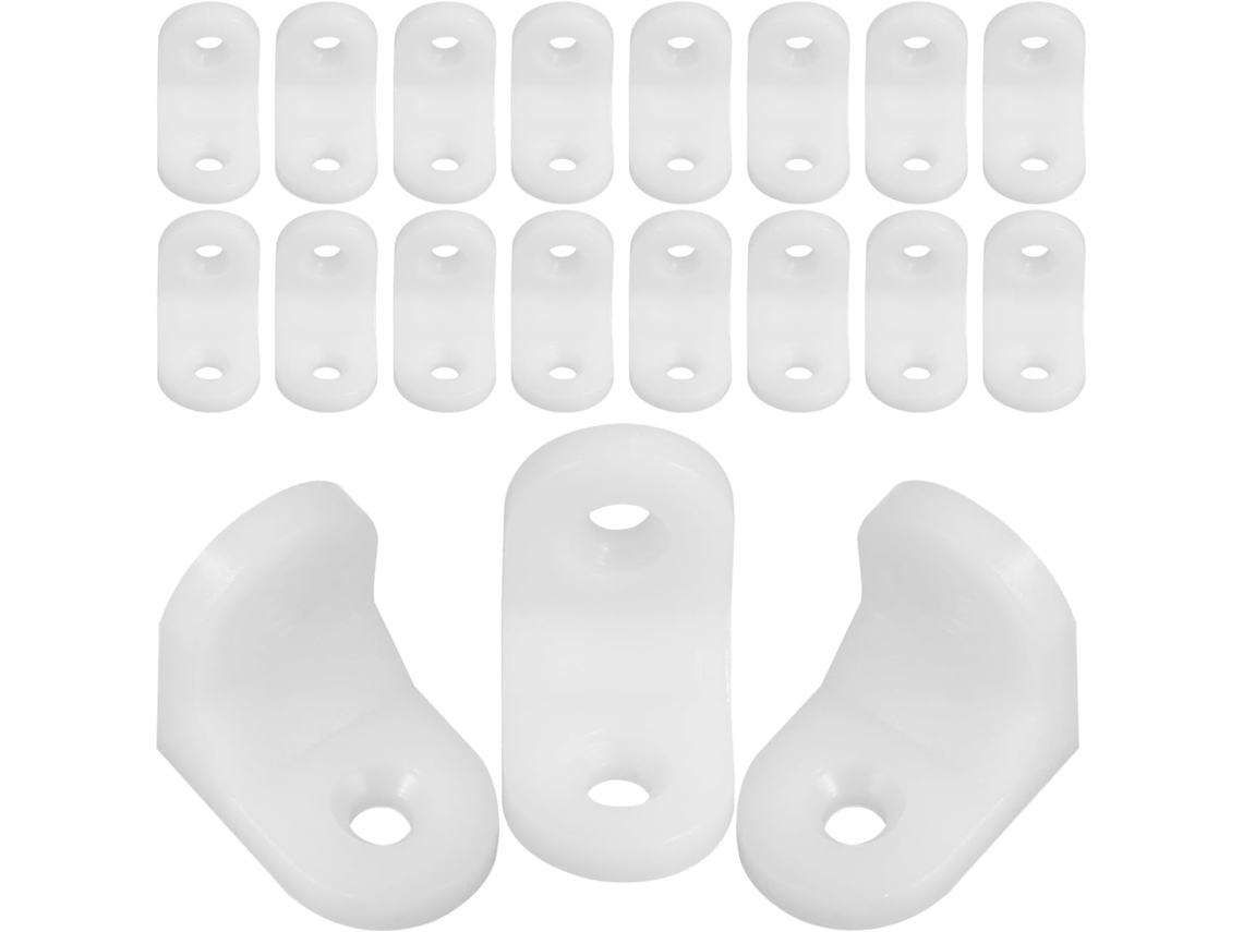 100 Cantoneiras De Plástico Reforçado, Cantoneiras Pequenas Em Formato De L, Suporte