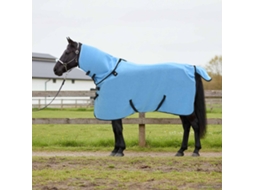 Vidaxl Cobertor De Cavalo Aqua Completo 85 Cm Fleece De Poliéster