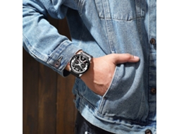 Relógio Masculino Curren 8329 Quartzo Casual3atm Calendário Sub dial