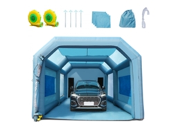 Cabine De Pintura Insuflável 8,5x4,8x3,3m Com Sistema De Ventilação Tekmaquinas
