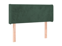 Headboard, Headboards Vidaxl Verde Veludo (93 X 16 X 78/88 Cm)