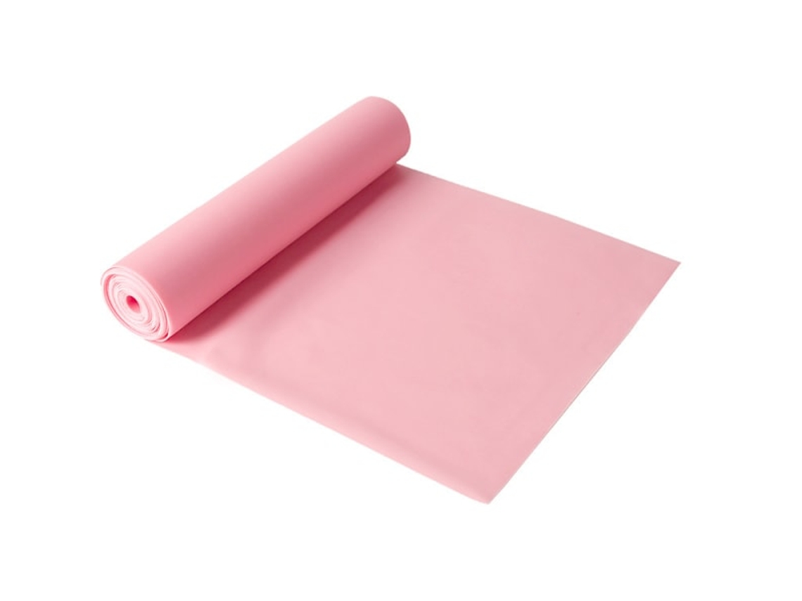 Faixa Elástica de Resistência AQUAFORGE para Ioga, Alongamento, Academia e Dança Rosa