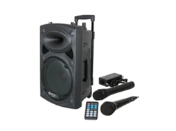 G-PORT10UHF-BT :''COLUNA AMPLIFICADA 10'''' 500W USB/BT/SD/BAT UHF PRETA IBIZA