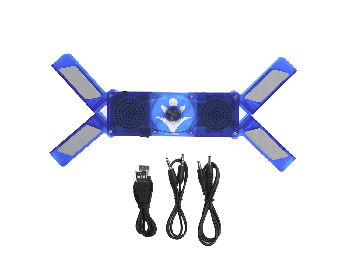 2026zentro-base De Resfriamento Para Notebook Com 2 Ventiladores Led Plegável Usb Portátil Dr-2009