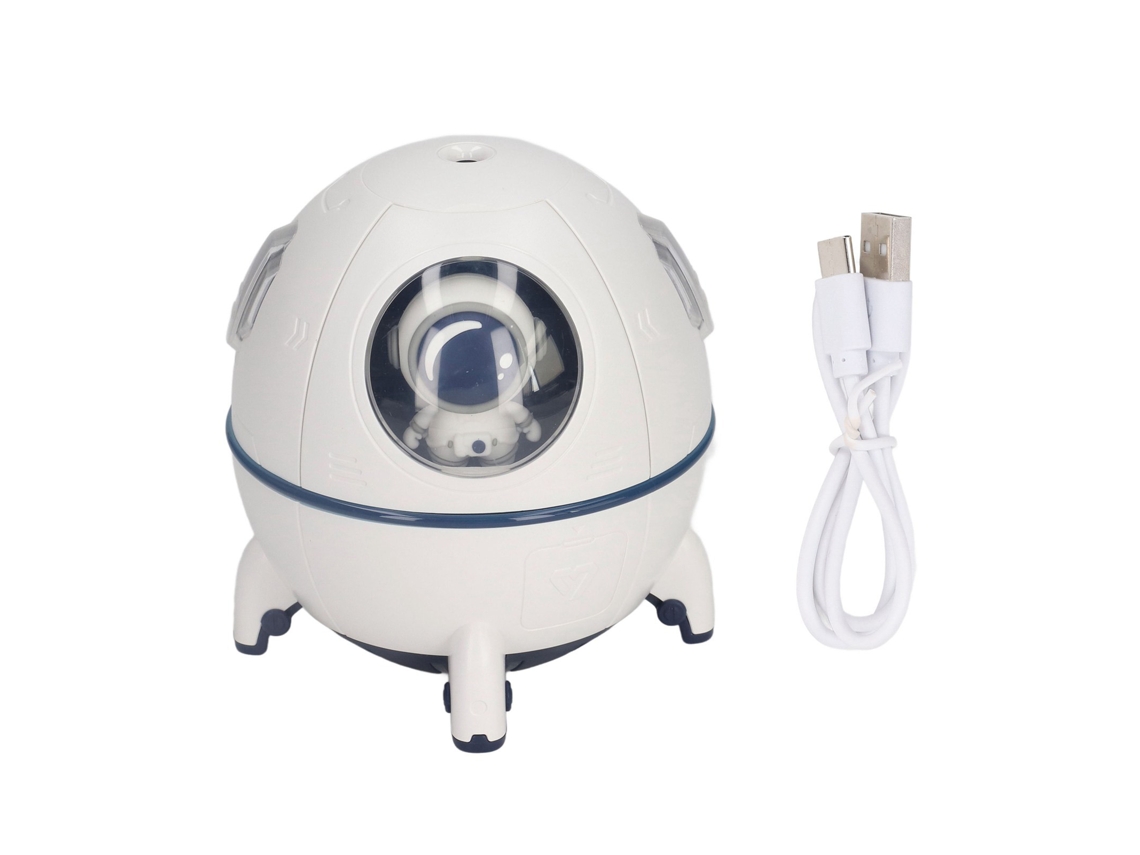 Humedificador Capsula Espacial Usb Com Difusor De Luz Noturna Para Bebê, Lar E Carro Branco