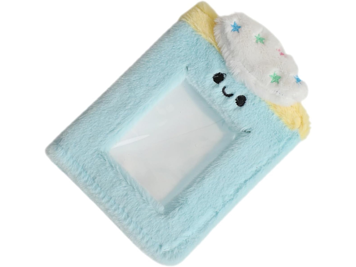 Zerodeko Álbum Photo En Peluche Bleu 3 Pouces Pochettes Remplacables Para Protéger Cartes - Album Photo