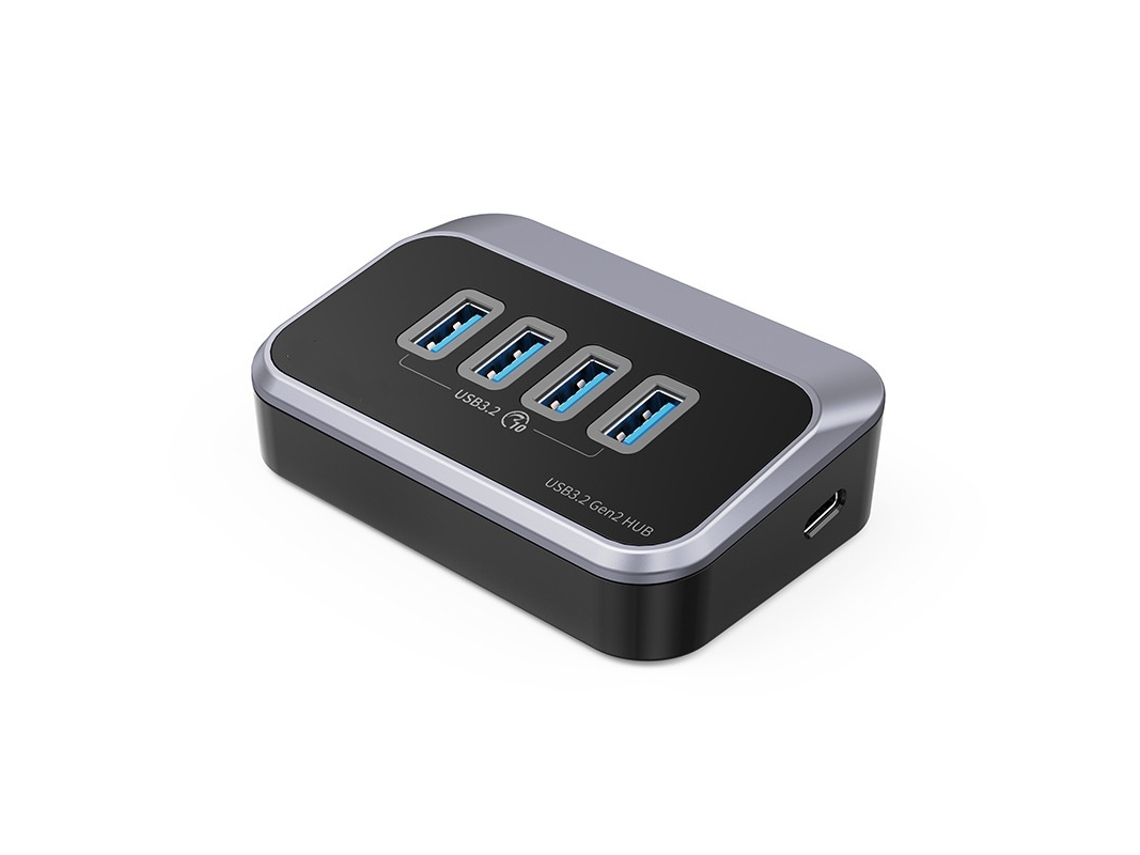 Yizhood USB 3.2 Tipo C Docking Station Multi USB 3.0 Switch Portas Plug SD Leitor de Cartão para Surface Macbook Laptop Preto