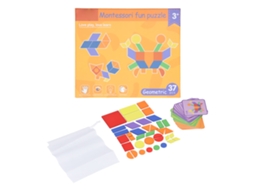 Mali ohye Montessori Blocos de Madeira Seguros Puzzle Geométrico Crianças 3+ Desenvolvimento Habilidades