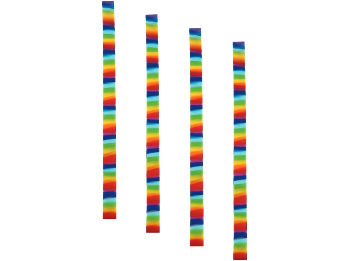 Conjunto De 4 Tiras Elásticas Silicone Coloridas 30x 1, 8cm Para Pendurar Toalhas, Acessórios Ideais Para Férias E Verão